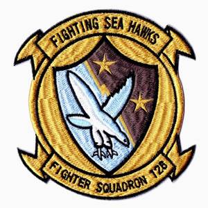 米軍ワッペン海軍パッチVF-126 Fighting Sea Hawks Fighter SQD　ミリタリーUS NAVYネイビーアメリカ軍