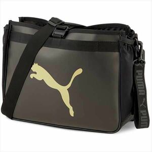 ★プーマ PUMA 新品 多機能バッグ アクティブ オーガナイザー ショルダー バッグ 12L 黒金[078501-01] 六★QWER