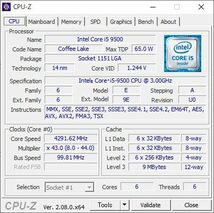 インテル Intel CPU Core i5-9500 3.00～4.40GHz 6コア/6スレッド LGA1151　正常動作品_画像3