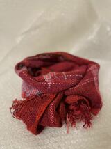 スカーフ　ストール　マフラー　沙織織　ハンドメイド　手織り　未使用品　グレーミックス_画像3