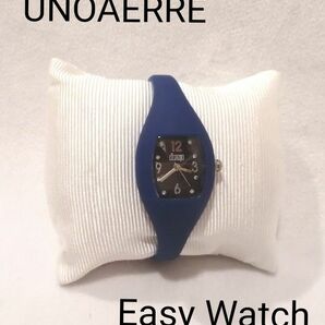 UNOAERRE ウノアエレ Easy Watch イージーウォッチ ラインストーン ネイビー 電池切れジャンク美品