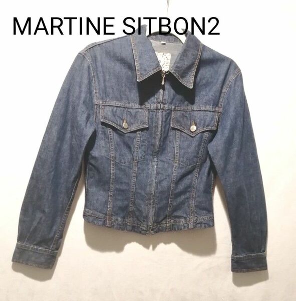 MARTINE SITBON2 マルティーヌ シットボン デニムジャケット ショート 38 イタリア製 