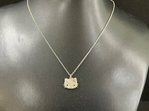 SN0601-21I　SWAROVSKI　Hello Kitty　ネックレス　44cm　スワロフスキー　ハローキティ　アクセサリー　サンリオ　装飾品　箱付き