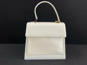 MI0601-6I　ゆうパック着払い　Yves Saint Laurent　ハンドバッグ　イヴ・サンローラン　オフホワイト色　カバン　手持ち鞄