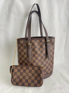 SM0512-23I　ゆうパック着払い　LOUIS VUITTON　マレ　ショルダーバッグ　バケツ型　SP0053/N42240　ルイ・ヴィトン　ダミエ