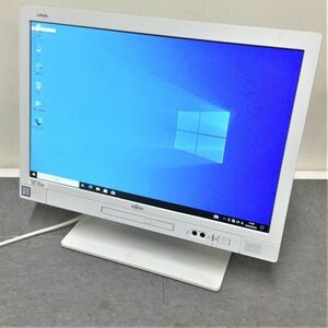 @XY2329秋葉原万世商会 台数限定 液晶一体型 富士通 ESPRIOM K558/T Core-i3-8100T/4G/HDD500G/Win10Pro64/19.5型ワイド/DP/DVD/USB3.0