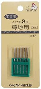 KIYOHARA サンコッコー 工業用ミシン針 9号 薄地用 5本 SUN30-24