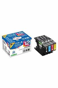 レイワインクブラザー(brother) LC12-4PK 対応 4色セット リサイクルインク 日本製JIT-NB124P