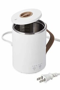 エレコム マグカップ型電気なべ 電気ケトル 350mL Cook Mug クックマグ 【 湯沸かし 煮込み 温度調節 タイマー付き 保温 】 ス