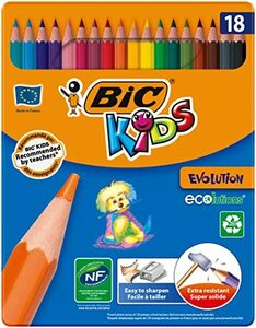  Bick Kids цветные карандаши 18 цвет BKEVOM18E