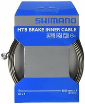シマノ(SHIMANO) MTB ブレーキインナーケーブル ステンレス タンデム用 1.6mmx3500mm Y80Z35013_画像1