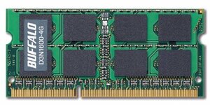 BUFFALO PC3-12800 204Pin DDR3 SDRAM S.O.DIMM 4GB D3N1600-4G