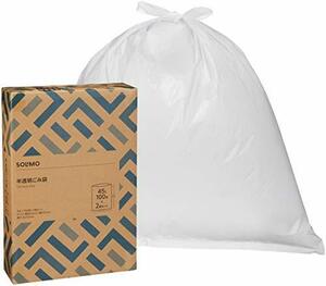 [ brand ] SOLIMO.. sack half transparent fragrance free 45L 100 sheets x2 piece set (200 sheets )