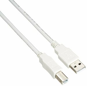 エレコム USBケーブル 【B】 USB2.0 (USB A オス to USB B オス) フェライトコア内蔵 0.5m USB2-FS05