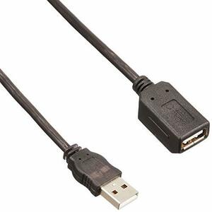 エレコム USBケーブル 延長 USB2.0 (USB A オス to USB A メス) マグネット内蔵 1m グラファイト USB-EAM1