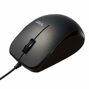  Elecom mouse wire M-BL27UBKBK 3 button Raver grip anti-bacterial black 