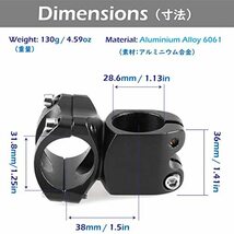 TRIWONDER 自転車 ステム 31.8mm 25.4mm 自転車用ハンドルステム 自転車 ハンドルアップ アヘッドステム マウンテンバイク_画像2