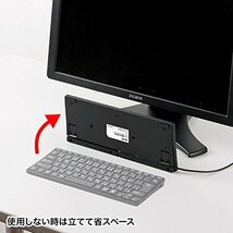 サンワサプライ 有線USBスリムキーボード パンタグラフ テンキー無し 85キー日本語109A配列 ブラック SKB-SL18BKN_画像5