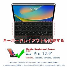 iPad Pro 12.9 Magic Keyboard TPU材質 キーボードカバー (対応 日本語JIS配列 12.9 インチ) / 保護カ_画像2