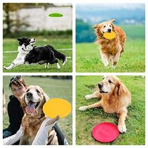 RICISUNG 犬用 フリスビー 投げるおもちゃ （3個セット） ソフト 知能訓練 おもちゃ フライングディスク ペットおもちゃ やわらかい_画像2