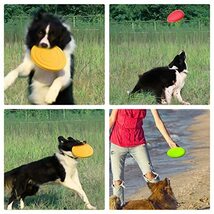 RICISUNG 犬用 フリスビー 投げるおもちゃ （3個セット） ソフト 知能訓練 おもちゃ フライングディスク ペットおもちゃ やわらかい_画像6