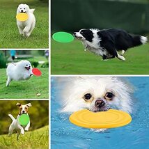 RICISUNG 犬用 フリスビー 投げるおもちゃ （3個セット） ソフト 知能訓練 おもちゃ フライングディスク ペットおもちゃ やわらかい_画像5