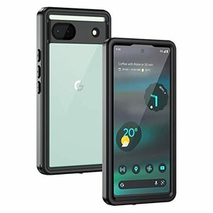 Lanhiem Google Pixel 6A 防水ケース 完全防水 IP68米軍規格 耐衝撃 滑り止め 防塵 防雪 ワイヤレス充電対応 水中保