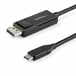 StarTech.com USB-C - DisplayPort 1.2 ケーブル/1m/4K60Hz/双方向対応/Thunderbolt 3互