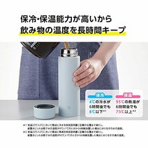 象印マホービン(ZOJIRUSHI) 水筒 スクリュー ステンレスマグ シームレス 直飲み SM-GA60-HM 600ml フォレストグレー_画像5