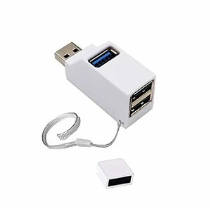 YFFSFDC USB hub 3 port USB3.0+USB2.0 combo hub microminiature bus power usb hub USB port enhancing high speed light weight navy blue pa