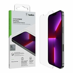 Belkin iPhone 14 Plus / 13 Pro Max 用 UltraGlass保護ガラスフィルム 超強化ガラス ドイツSCHOT