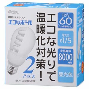 エコナボール60W形口金E26昼光色2個入り EFA15ED/12NX2P EFA15ED/12NX2P