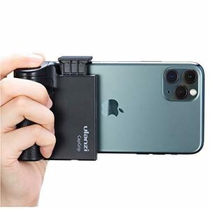 ULANZI Bluetoothスマートフォンホルダー ラバーハンドルグリップ ワイヤレスリモコン付き 取付可能 旅行 写真 動画を撮る 1/4インチ