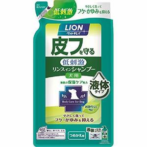 ライオン (LION) ペットキレイ 皮フを守る リンスインシャンプー 犬用 つめかえ用 愛犬用 詰替え400ml