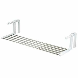 rek(LEC) clotheshorse rack white ( when using )32~80.5×19×33~48cm space-saving thing dry stand clotheshorse rack veranda for stain 