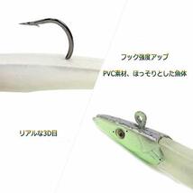 10個セット ジグヘッド バイブレーションジグヘッド シャッド テール 11cm/21g ５種色_画像4