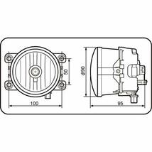 IPF フォグランプ ハロゲン H8 丸形 軽量 マルチリフレクター 直径90mm ゴールド 101FLG_画像3