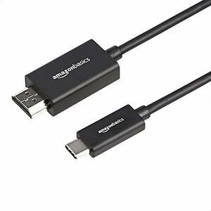 Amazonベーシック USB-C-HDMIケーブルアダプタ プレミアムアルミニウム Thunderbolt 3対応 4K @60Hz 1.8m