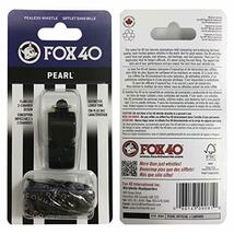 FOX40 ホイッスル PEARL 90db (黒) ランヤード付属 ピーレス構造(コルク玉不使用) STRAZAR (STR-WHSP-B)_画像6