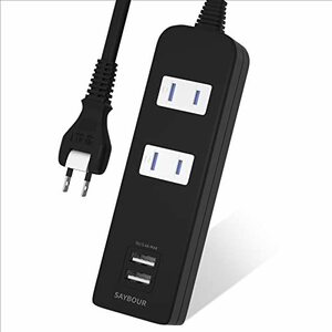 USBコンセント 延長コード 急速充電 電源タップ テーブルタップ おしゃれ PSE認証済 AC 2個口 USB 2ポート 外出 旅行 オフィス