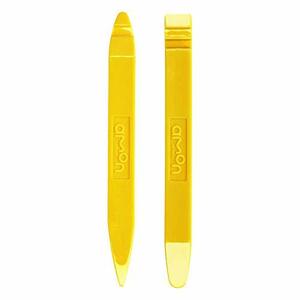 エーモン(amon) パネルはがし 黄色樹脂製・2本組 全長約150mm・幅約15mm 厚さ5mm 1498