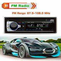 Eaglerich 自動車ラジオ Bluetooth 車音響 カーオーディオ ステレオ プレーヤー リモコン付き 1 Din 12V_画像2