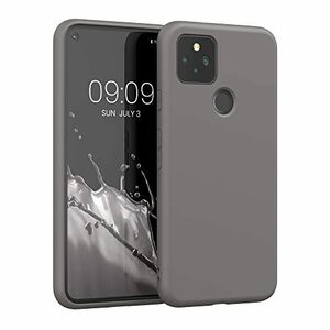 kwmobile 対応: Google Pixel 5 ケース - 極薄 衝撃吸収 TPU シリコンケース - マイクロファイバー 加工