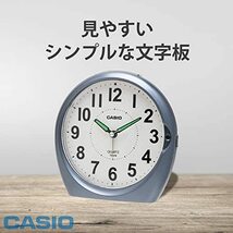 CASIO(カシオ) 目覚まし時計 アナログ メタリックグレー スヌーズ ライト 付き TQ-478-8JF_画像5
