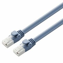 エレコム LANケーブル CAT6A 15m ツメが折れない 爪折れ防止コネクタ cat6a対応 スタンダード ブルー LD-GPAT/BU15_画像1