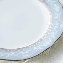 Noritake ノリタケ アクセント プレート ( ペアセット ) 23cm ハンプシャープラチナ 2枚 ファインポーセレン P91310/4_画像3