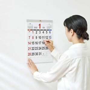 新日本カレンダー 2024年 カレンダー 壁掛け A3 THE・文字 年表付 NK458の画像4