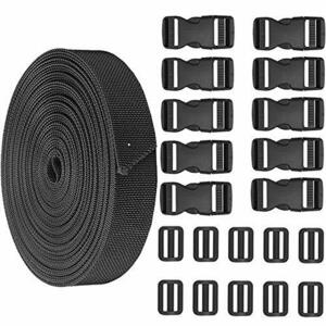 JETEDC( jet iteisii) suitcase belt load .. prevention belt 10 set 25mm×8m one touch type lock plastic lock 10 piece insertion 