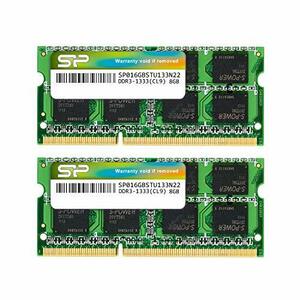 silicon power Note PC for memory 204Pin SO-DIMM DDR3-1333 PC3-10600 8GB×2 sheets set SP016GBSTU1
