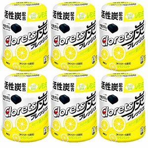  black let's charcoal fresh lemon mint bottle chewing gum 127g ×6 piece 